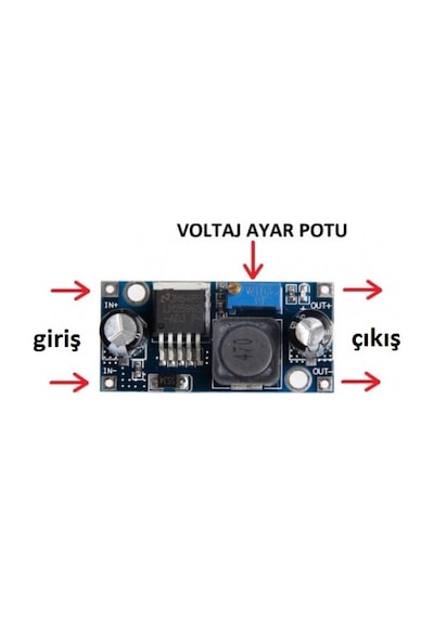 Robotiko-Lm2596 Voltaj Düşürücü Modül Dc-Dc Step Down