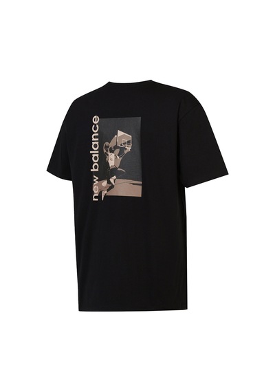 New Balance Lifestyle Erkek Tshirt Siyah Siyah