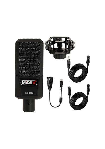 Midex MX-2020 Condenser +48V Stüdyo Ses Kayıt Mikrofonu
