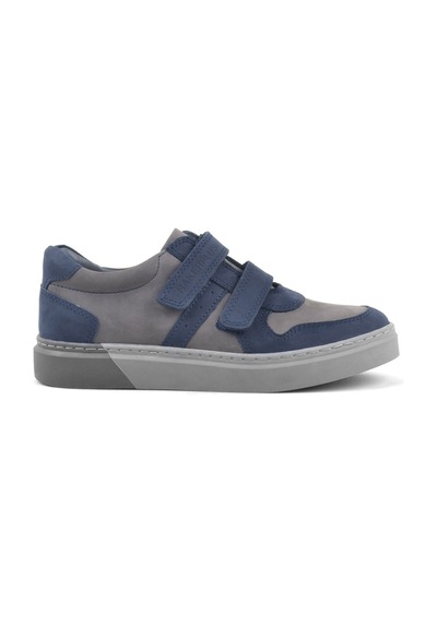 Rakerplus Hakiki Deri Lacivert Cırtlı Erkek Çocuk Sneaker