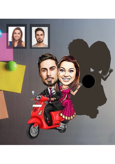 Hdrlazerdizayn Kişiye Özel Ahşap Veya Pleksi Karikatür Magnet