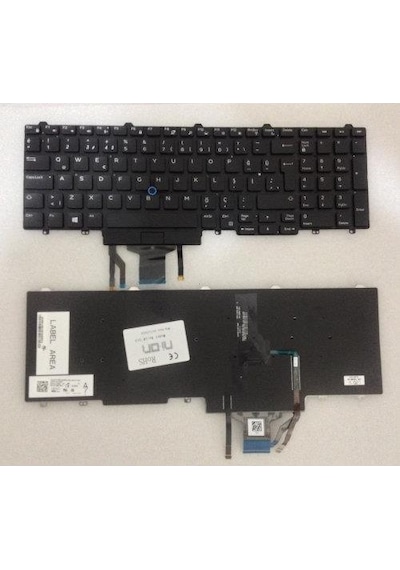 Nion Dell Precision 3510 Uyumlu Notebook Klavye Siyah Tr