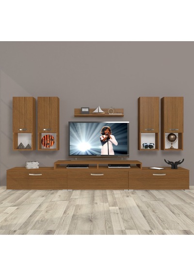 Decoraktiv Ekoflex 8da Slm Tv Ünitesi Tv Sehpası Ceviz