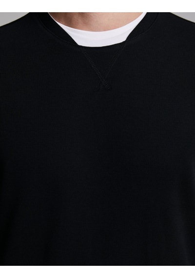 Pierre Cardin Siyah Regular Fit %100 Pamuk Bisiklet Yaka Sweatshirt 50331600-vr046