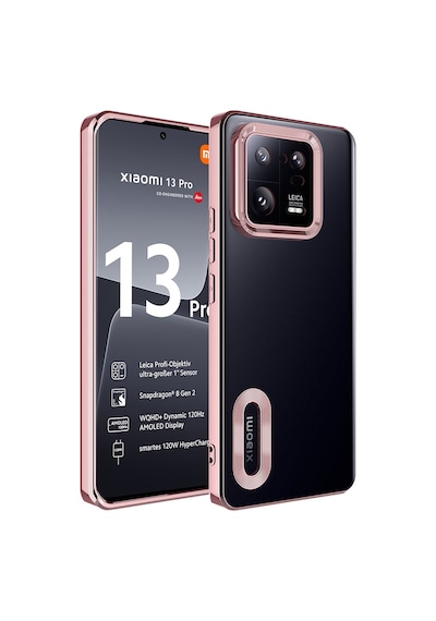 Xiaomi Mi 13 Pro Kılıf Kamera Lens Korumalı Logo Gösteren İnce Hafif Pazarplus Derin Mor