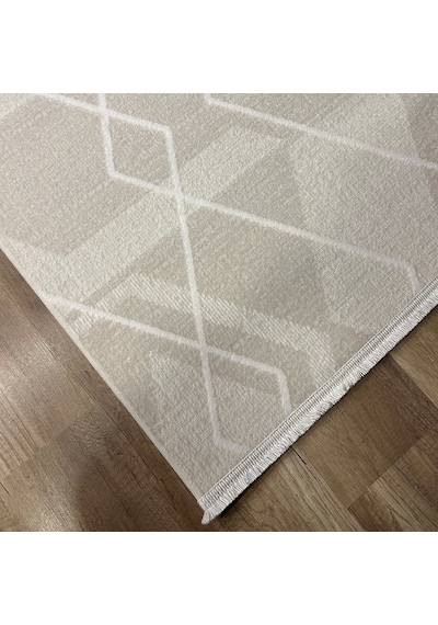 Hoom Rugs Aria 1127 Krem Pamuk Tabanlı Modern Halı Krem