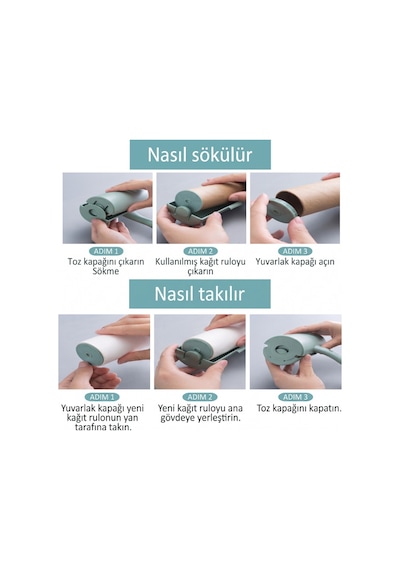 Tüy Toplama Rulosu - Kapaklı - Ergonomik - Taşınabilir Sarı