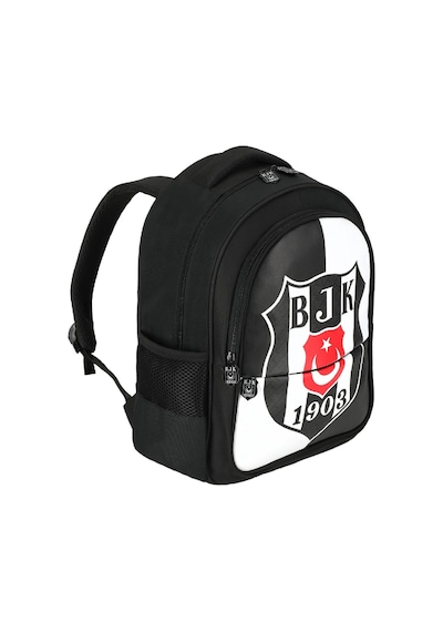 Beşiktaş 3 Bölmeli Bjk 1903 Logo Baskılı Suni Deri Okul Sırt Çantası Siyah 25360 Siyah