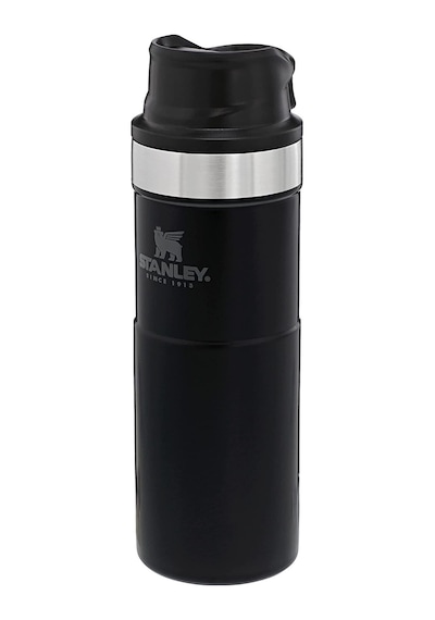 Stanley Klasik Trigger-action Termos Bardak 0.47 Lt Siyah Gri