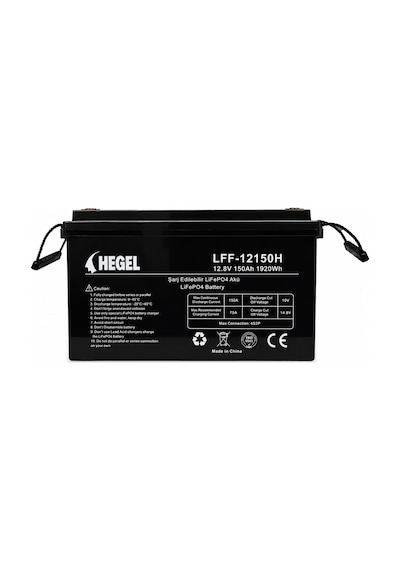 Hegel Lifepo4 Lityum Akü 12.8v 150ah