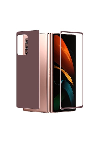 Samsung Uyumlu Galaxy Z Fold 2 Ön Arka 5D Temperli Ekran Koruyucu