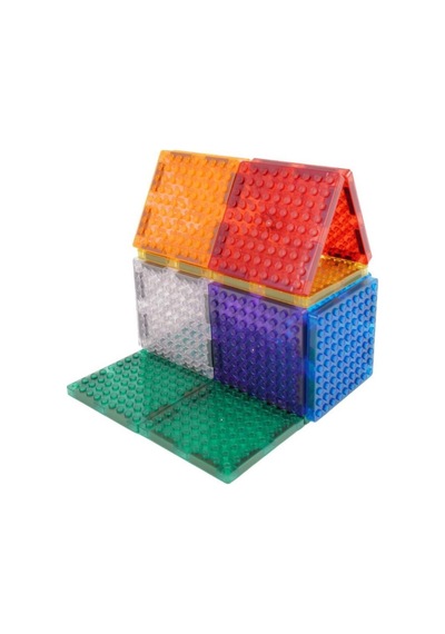 Cleverclixx Brick Tiles Pack Manyetik Bloklar, Intense 16 Parça