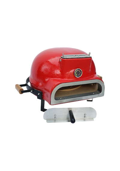 Kamado Pizza Fırını Kırmızı Kırmzı