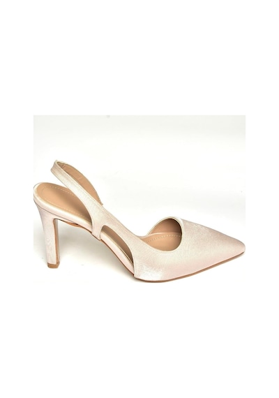 Fox Shoes U404589404 Ten Kumaş İnce Topuklu Kadın Ayakkabı Ten