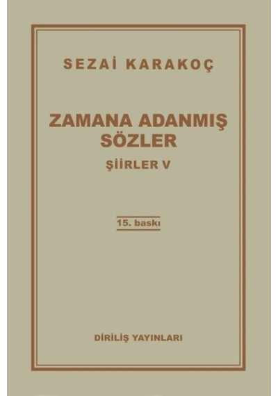 Şiirler 5 - Zamana Adanmış Sözler - Ybve-764314