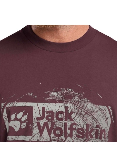 Jack Wolfskin Brand Erkek Tişört SİYAH