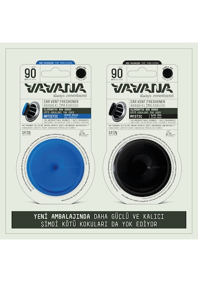 Vavana Araba Klima Kokusu Oto Kokusu ARTISTIC & MAYSTIC Set