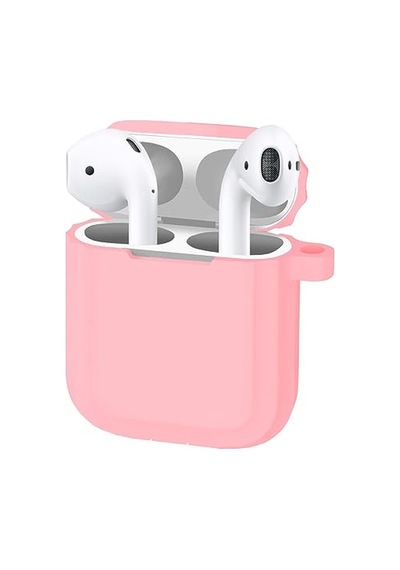 Ayrex Airpods 1/2 Uyumlu Rubber Silicone Case Kancalı Yumuşak Silikon Kılıf Airpods 1 Ve 2 Uyumlu Kulaklık Kılıf
