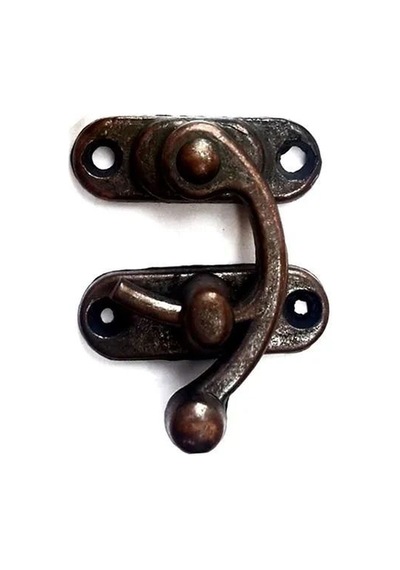Yay Gözü, Ahşap Kutu Klipsi - Minik 20x24 Mm, Antik, 1 Adet Diğer