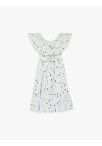 Koton Dresses Bej Desenli 6skg80012aw Ekru Desenli