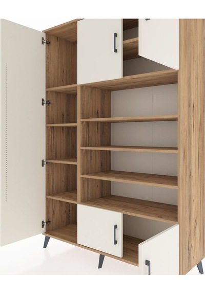 Hyperion Dolap 10 Raflı 5 Kapaklı 132x44x195 Çam-aytaşı/çam Çam Hyperion Dolap 10 Raflı 5 Kapaklı 132x44x195 Çam-aytaşı/çam Çam