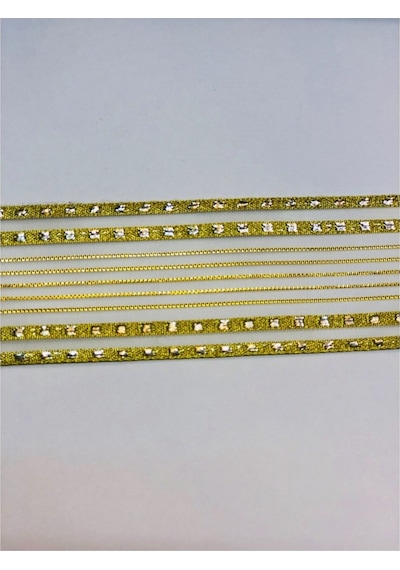 Altın Simli Şifon Kurdele 40mmx25mt Art.1602