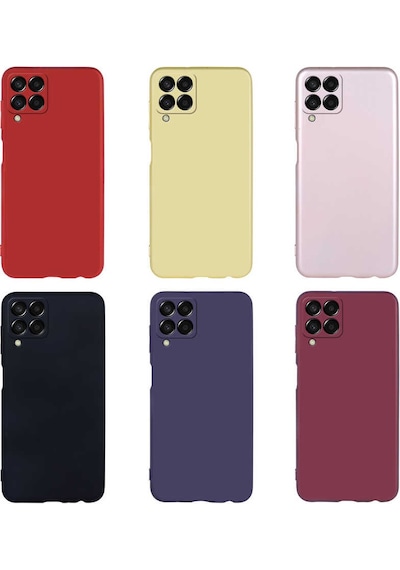 Zore Galaxy Uyumlu M33 Kılıf Premier Silikon Kapak - Kırmızı Kirmizi