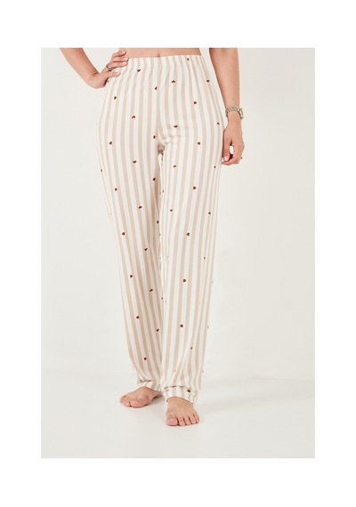 Lela Desenli Yumuşak Dokulu Kısa Kollu Pijama Takımı Bayan Pijama Takımı 65750120 Beyaz-kahve Lela Desenli Yumuşak Dokulu Kısa Kollu Pijama Takımı Bayan Pijama Takımı 65750120 Beyaz-kahve