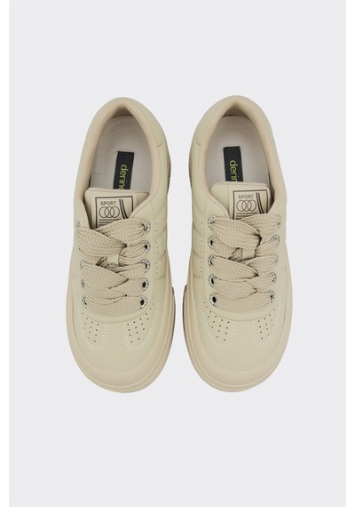 Derinet Günlük Comfort Taban Kadın Sneaker Vizon Vizon
