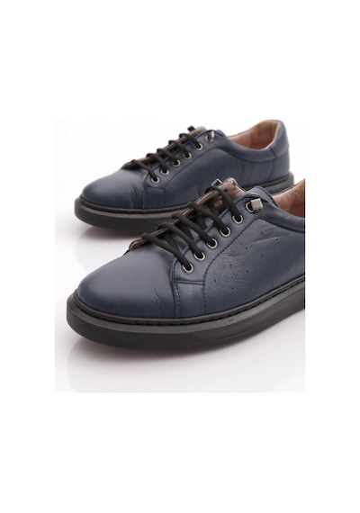 Dgn P64 Kadin Bağcikli Düz Taban Sneaker Ayakkabi Lacivert