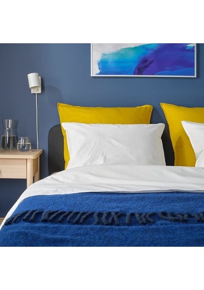 Ikea Gurlı Kırlent Kılıfı, Sarı, 65x65 Cm