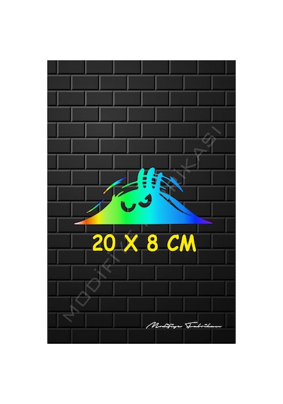 Bagajdan Bakan Adam Oto Sticker - Hologram - 20 X 8 Cm