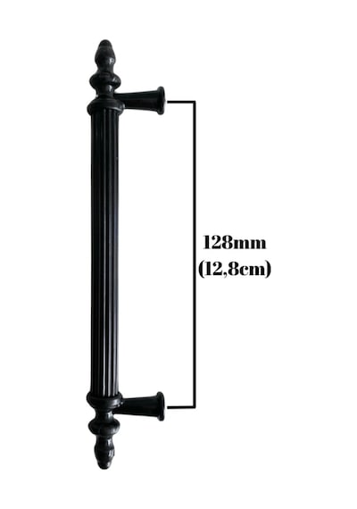 Plastik Siyah Kulp Mobilya Ve Dolap Kulpu Siyah 128mm 2 Adet Siyah