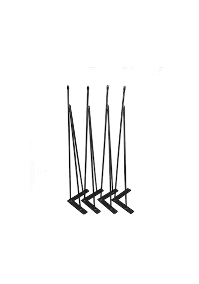 Metal Firkete Ayak Masa Ayağı 4 Adet - Boy 71 Cm Siyah