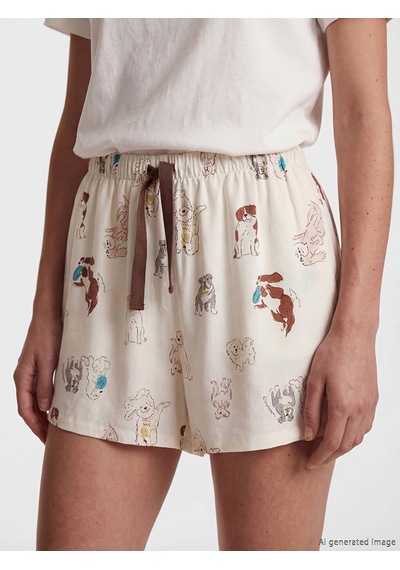 Lcw Dream Ekru Desenli Kadın Pijama Altı 2'li