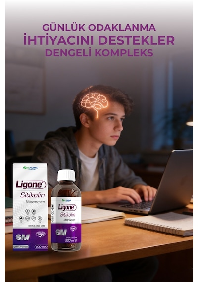 Ligone Sitikolin Magnezyum 200 ML