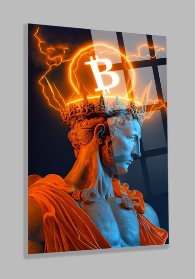Bitcoin Cam Tablo Harika Tasarım Kırılmaz Cam Tablo Yeni Nesil Tablo Ev, İş Yeri Hediyesi