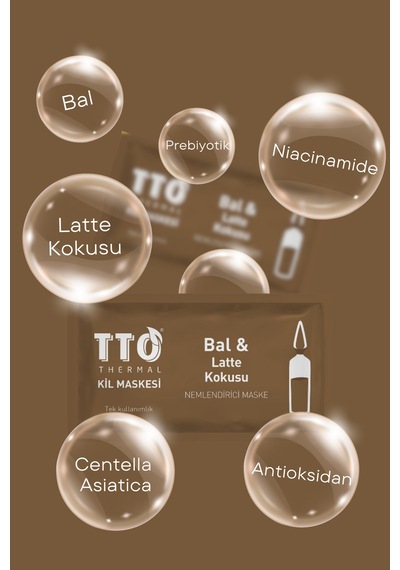 Tto Thermal Kil Maskesi Bal ve Latte Kokusu Nemlendirici Maske 12 Adet