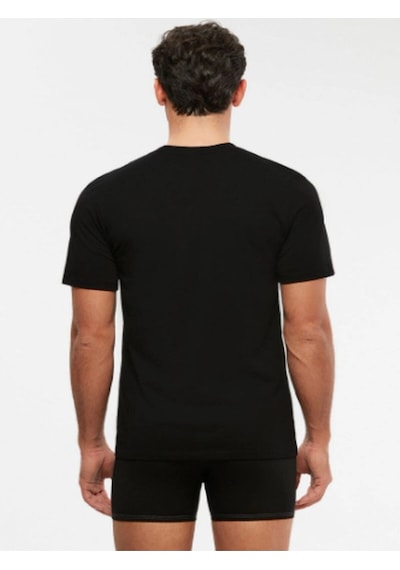 Kom Erkek Siyah Eduardo 2'li T-shirt Atlet