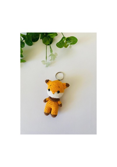 Adenya Sepeti Amigurumi Tilki Anahtarlık Turuncu