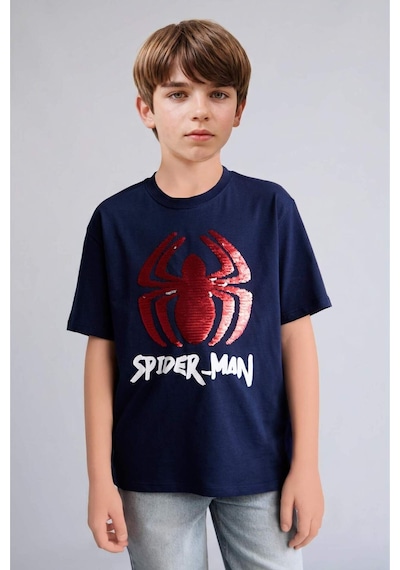 Defacto %100 Pamuk Çift Yönlü Payetli Marvel Spıderman Tişört Erkek Çocuk H8255a826hsnv256 Lacivert-nv256 Defacto %100 Pamuk Çift Yönlü Payetli Marvel Spıderman Tişört Erkek Çocuk H8255a826hsnv256 Lacivert-nv256