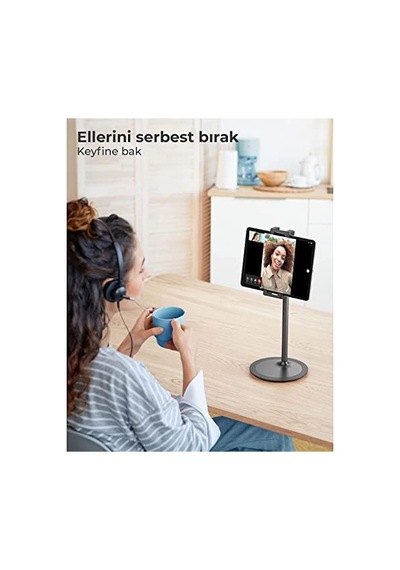 Bix S3e 360 Ayarlanabilir Tablet Ve Telefon Tutucu Stand Siyah Sku: Smgstk7f515da775