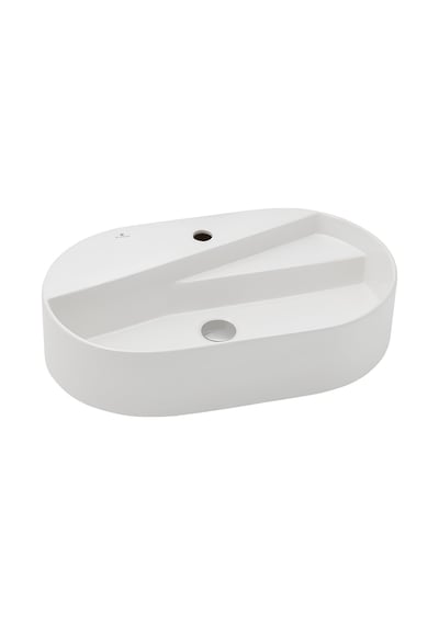 Seramiksan Livello Tezgah Üstü Yuvarlak Batarya Delikli Lavabo 65 CM
