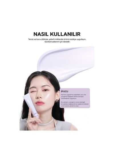 Işıltılı, Ton Eşitleyici Krem Perıpera Filter Fit Milk Tone Up 004 Glowy Purple Spf30 Pa++