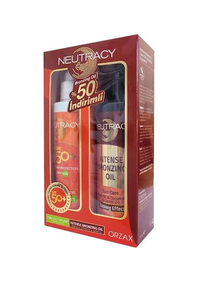 Orzax Neutracy 50 Spf Tüm Ciltler & Bronzıng Oıl 150 Ml%50 İndirimli Kofre