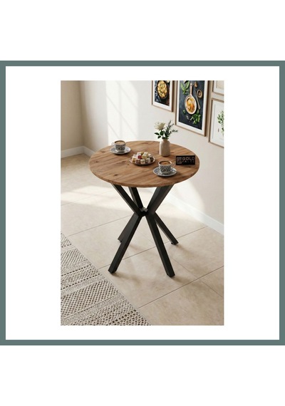 Ventra Yuvarlak Masa Atlantik Kahverengi 70 Cm Ventra