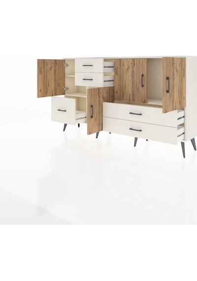 Arges Konsol 4 Raflı 5 Çekmeceli 4 Kapaklı 176x30x99 Aytaşı-çam/aytaşı Atlas Çam/aytası - Aytası Arges Konsol 4 Raflı 5 Çekmeceli 4 Kapaklı 176x30x99 Aytaşı-çam/aytaşı Atlas Çam/aytası - Aytası