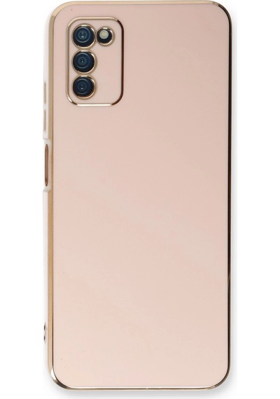 Ilkeshop Newface Samsung Galaxy Uyumlu A03s Kılıf Volet Silikon - Pembe