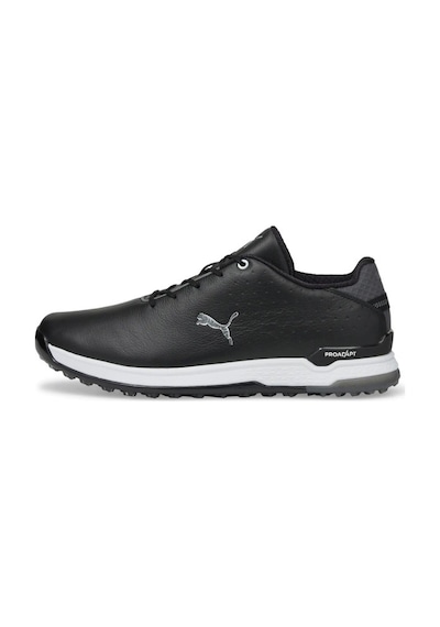 Puma Proadapt Alphacat Leather Erkek Deri Golf Ayakkabısı Gümüş - Siyah