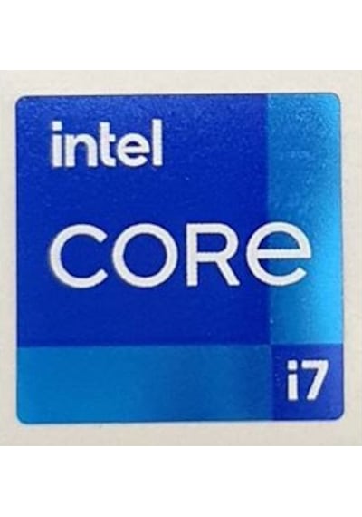 OEM intel CORE i7 11.ci ve 12.ci Nesil Sticker Etiket D86